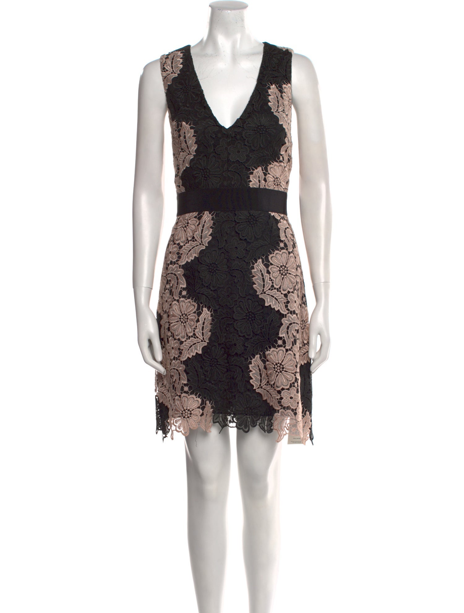 Alice + Olivia Lace Pattern Mini Dress