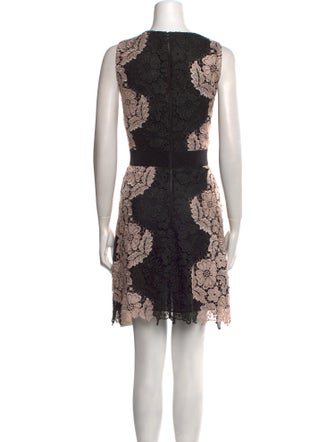 Alice + Olivia Lace Pattern Mini Dress