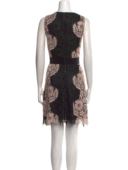 Alice + Olivia Lace Pattern Mini Dress