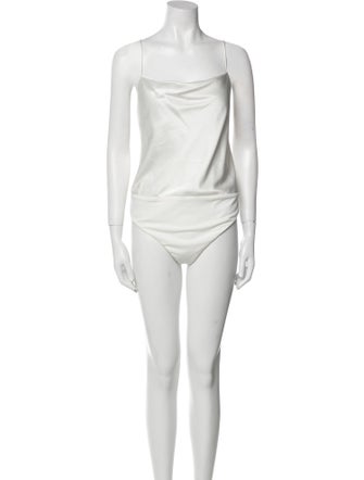 Alice + Olivia Square Neckline Sleeveless Bodysuit