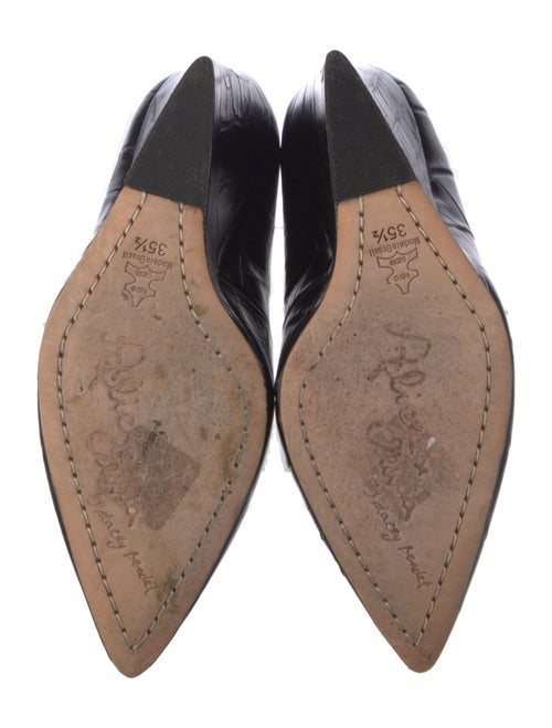 Alice + Olivia Embossed Leather Pumps