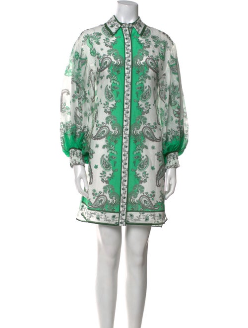 Alice + Olivia Paisley Print Mini Dress