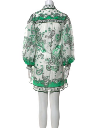 Alice + Olivia Paisley Print Mini Dress