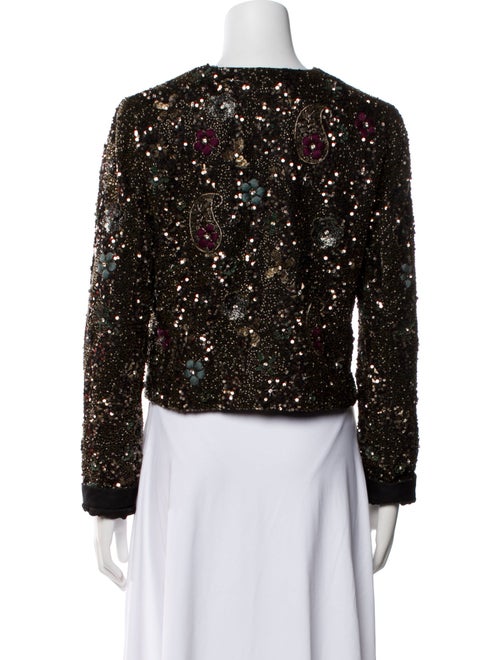 Alice + Olivia Silk Floral Print Evening Jacket