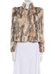 Alice + Olivia Faux Fur Printed Faux Fur Jacket