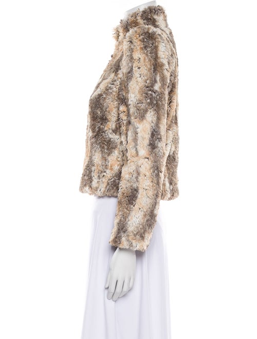 Alice + Olivia Faux Fur Printed Faux Fur Jacket
