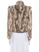 Alice + Olivia Faux Fur Printed Faux Fur Jacket