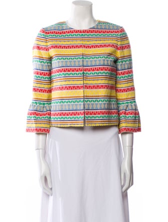 Alice + Olivia Striped Evening Jacket