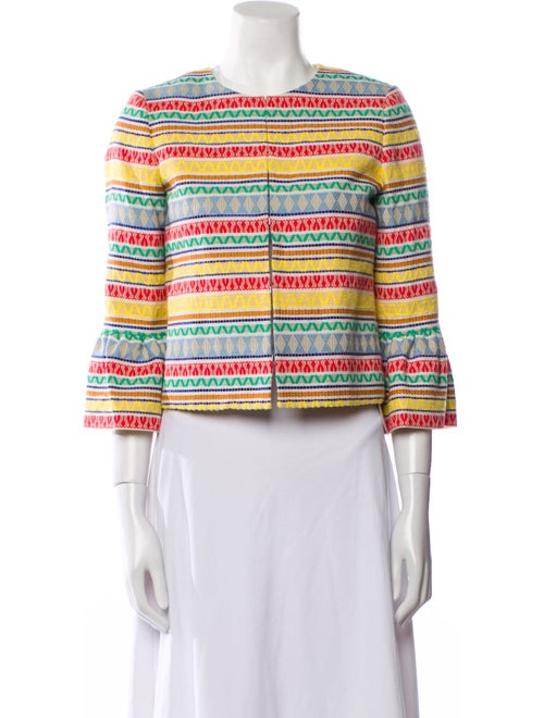 Alice + Olivia Striped Evening Jacket