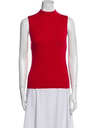 Alice + Olivia Wool Mock Neck Top