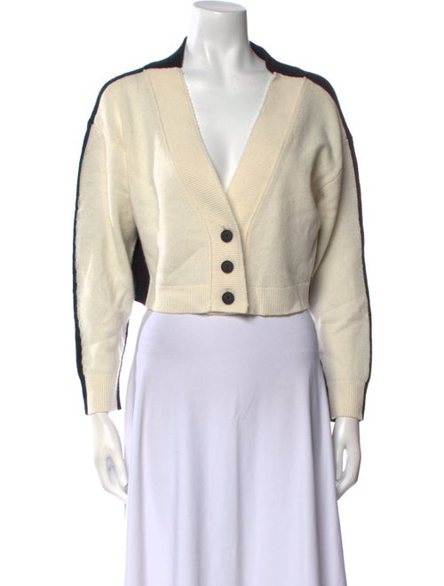 Alice + Olivia Wool Colorblock Pattern Sweater