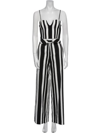 Alice + Olivia Linen Striped Pant Set