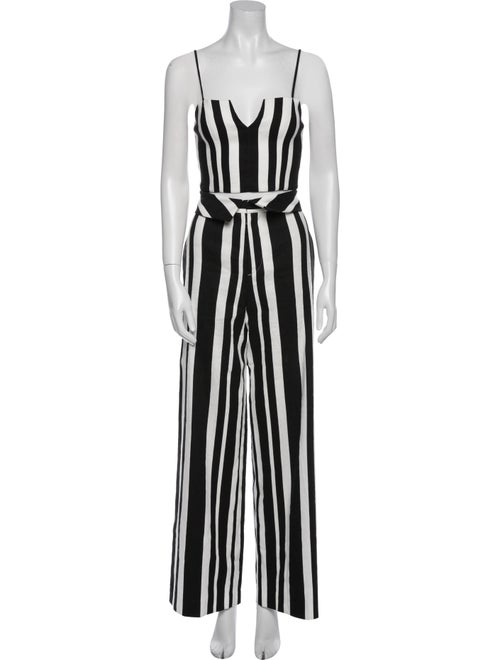 Alice + Olivia Linen Striped Pant Set