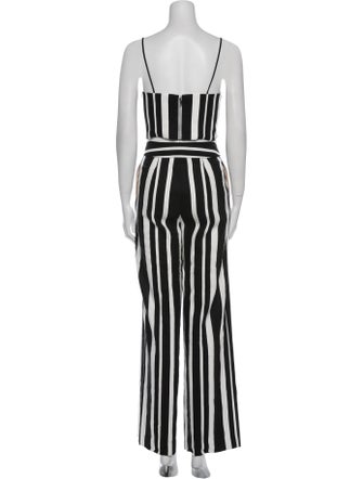 Alice + Olivia Linen Striped Pant Set