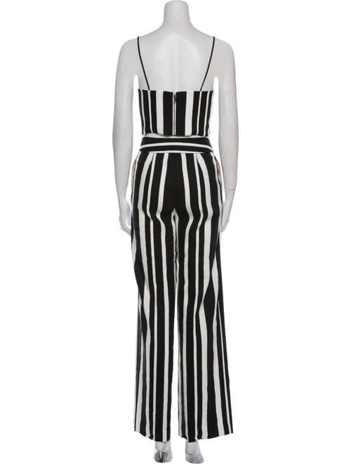Alice + Olivia Linen Striped Pant Set