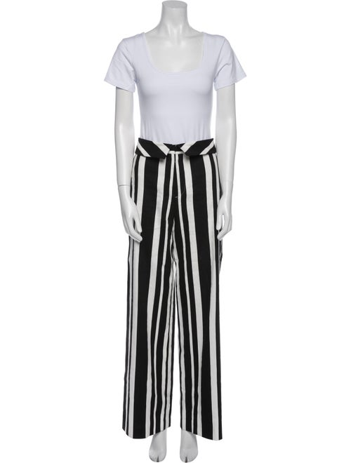 Alice + Olivia Linen Striped Pant Set