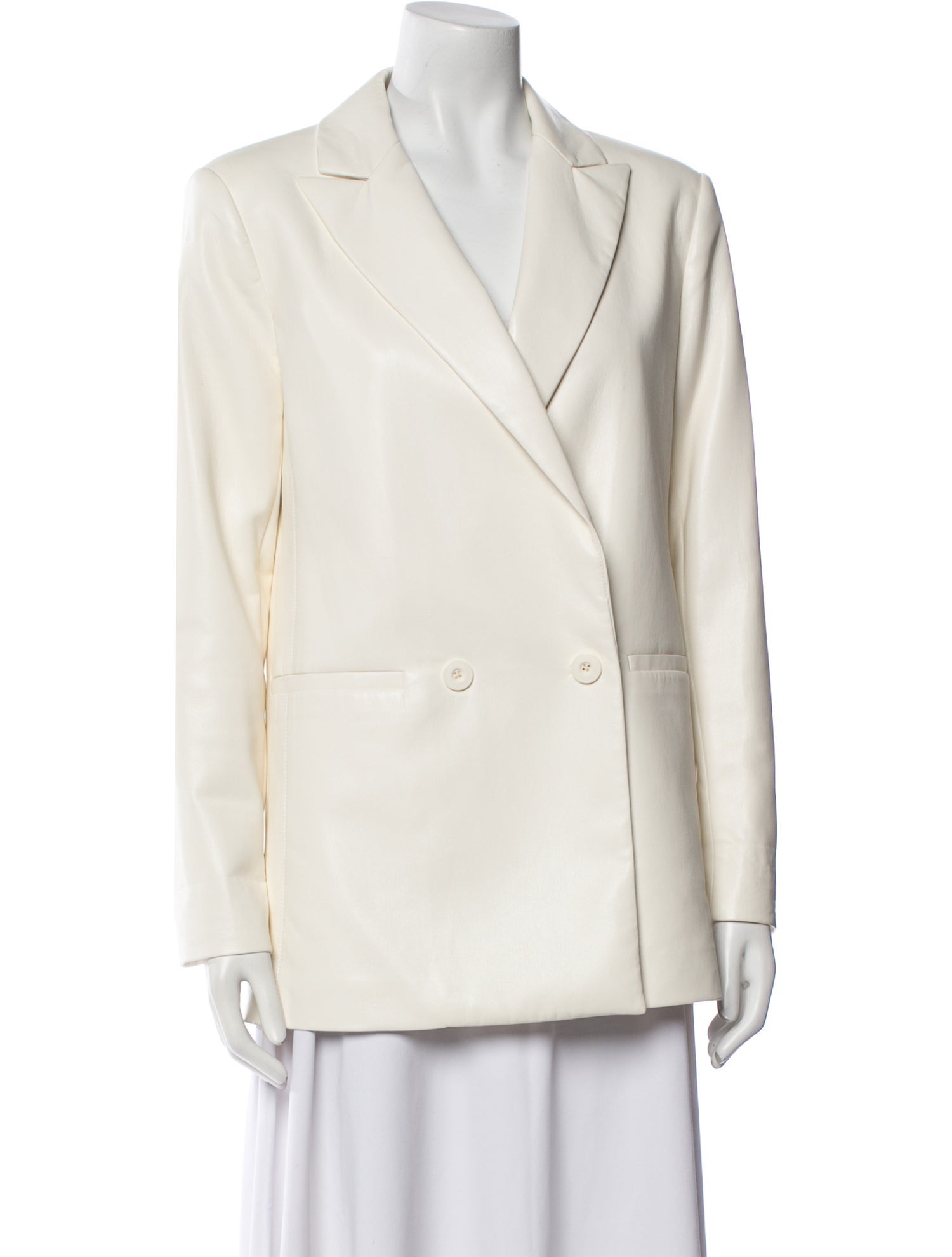 Alice + Olivia Faux Leather Blazer