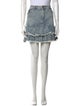 Alice + Olivia Raw-Edge Trim Mini Skirt