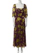 Alice + Olivia Floral Print Long Dress