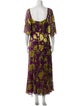 Alice + Olivia Floral Print Long Dress