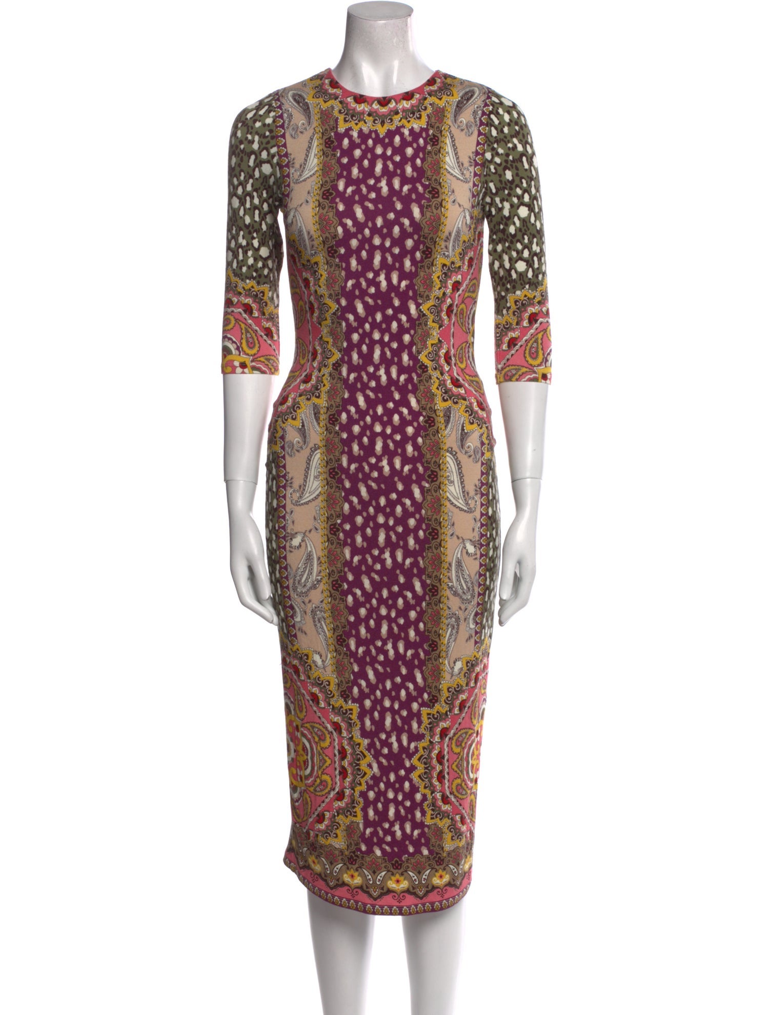 Alice + Olivia Printed Midi Length Dress w/ Tags