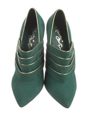 Alice + Olivia Suede Mules