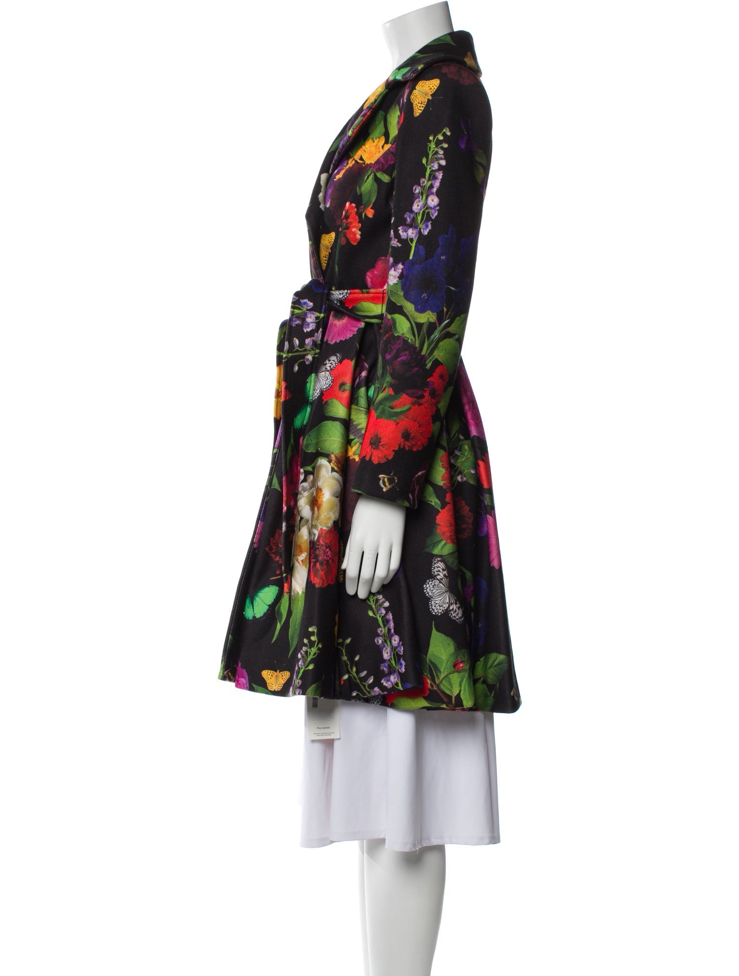 Alice + Olivia Floral Print Trench Coat w/ Tags