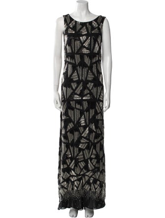 Alice + Olivia Printed Long Dress