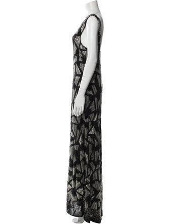 Alice + Olivia Printed Long Dress