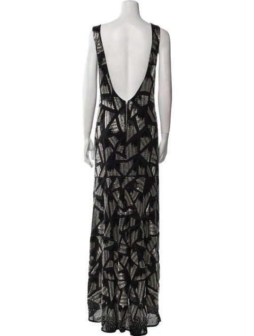 Alice + Olivia Printed Long Dress