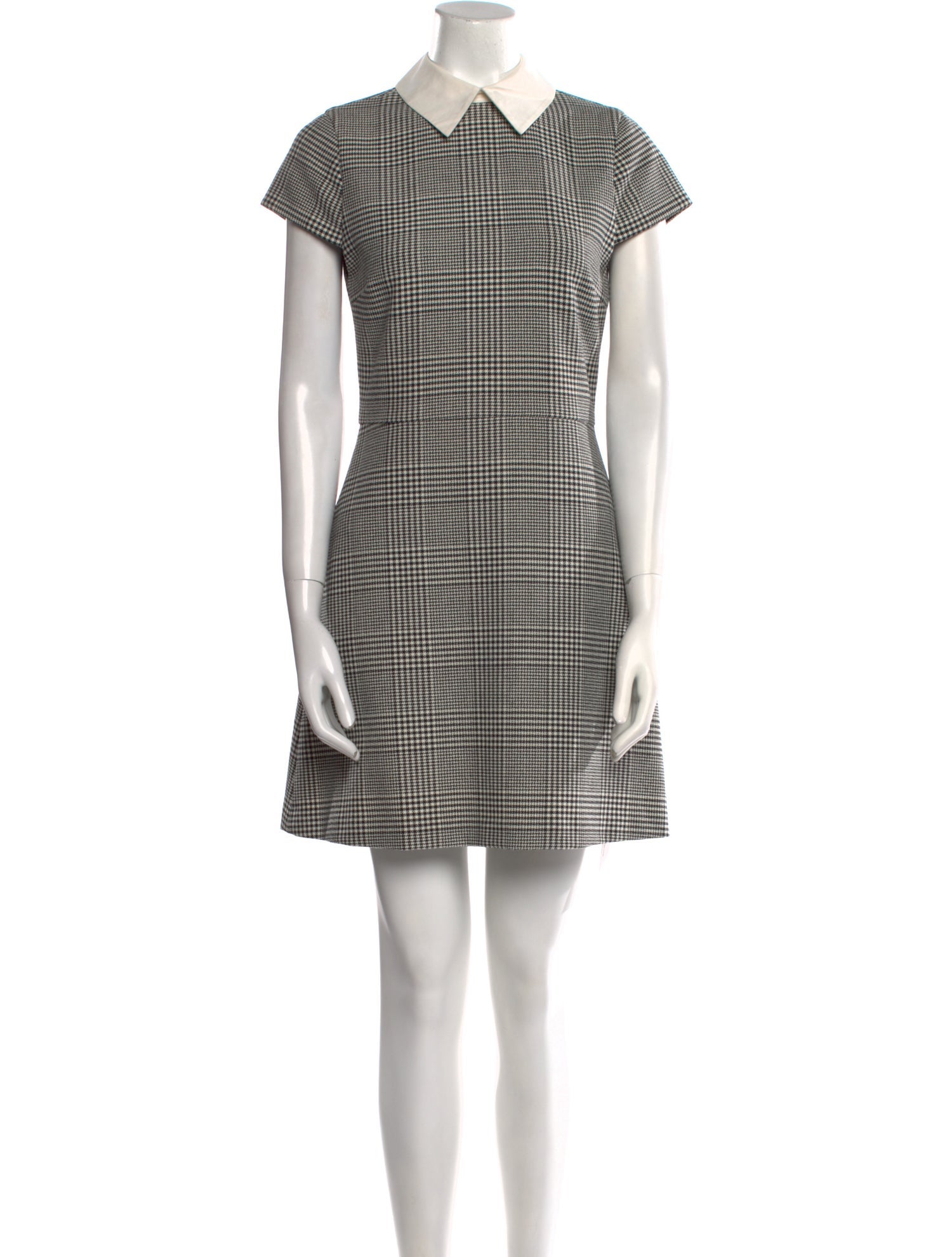 Alice + Olivia Plaid Print Mini Dress