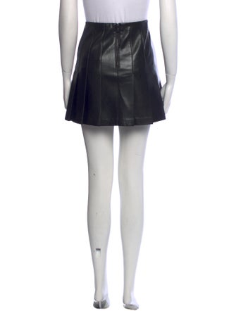 Alice + Olivia Faux Leather Mini Skirt
