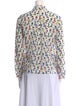 Alice + Olivia Silk Printed Button-Up Top