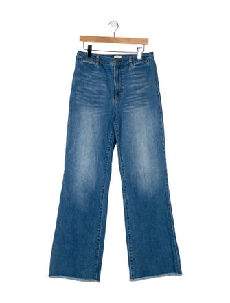 Alice + Olivia High-Rise Wide Leg Jeans