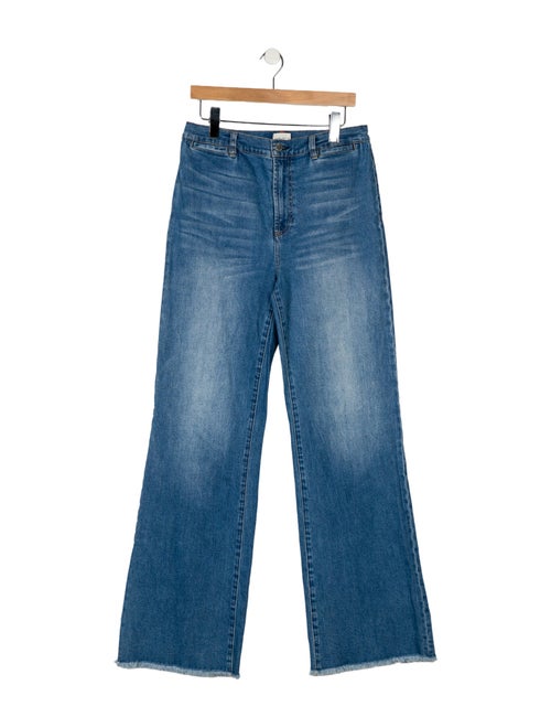Alice + Olivia High-Rise Wide Leg Jeans