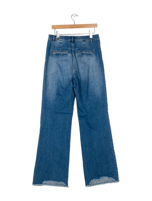 Alice + Olivia High-Rise Wide Leg Jeans