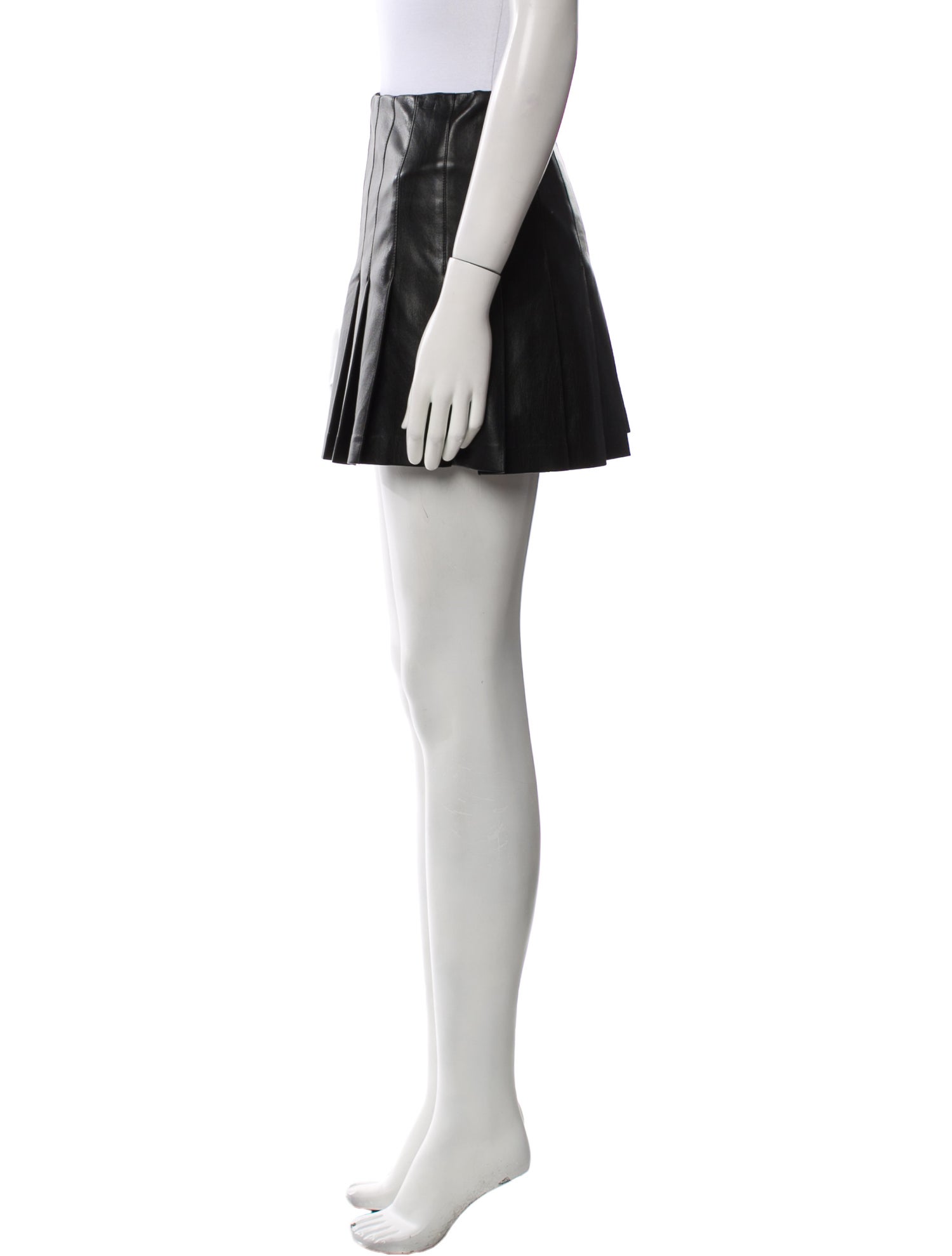 Alice + Olivia Faux Leather Mini Skirt