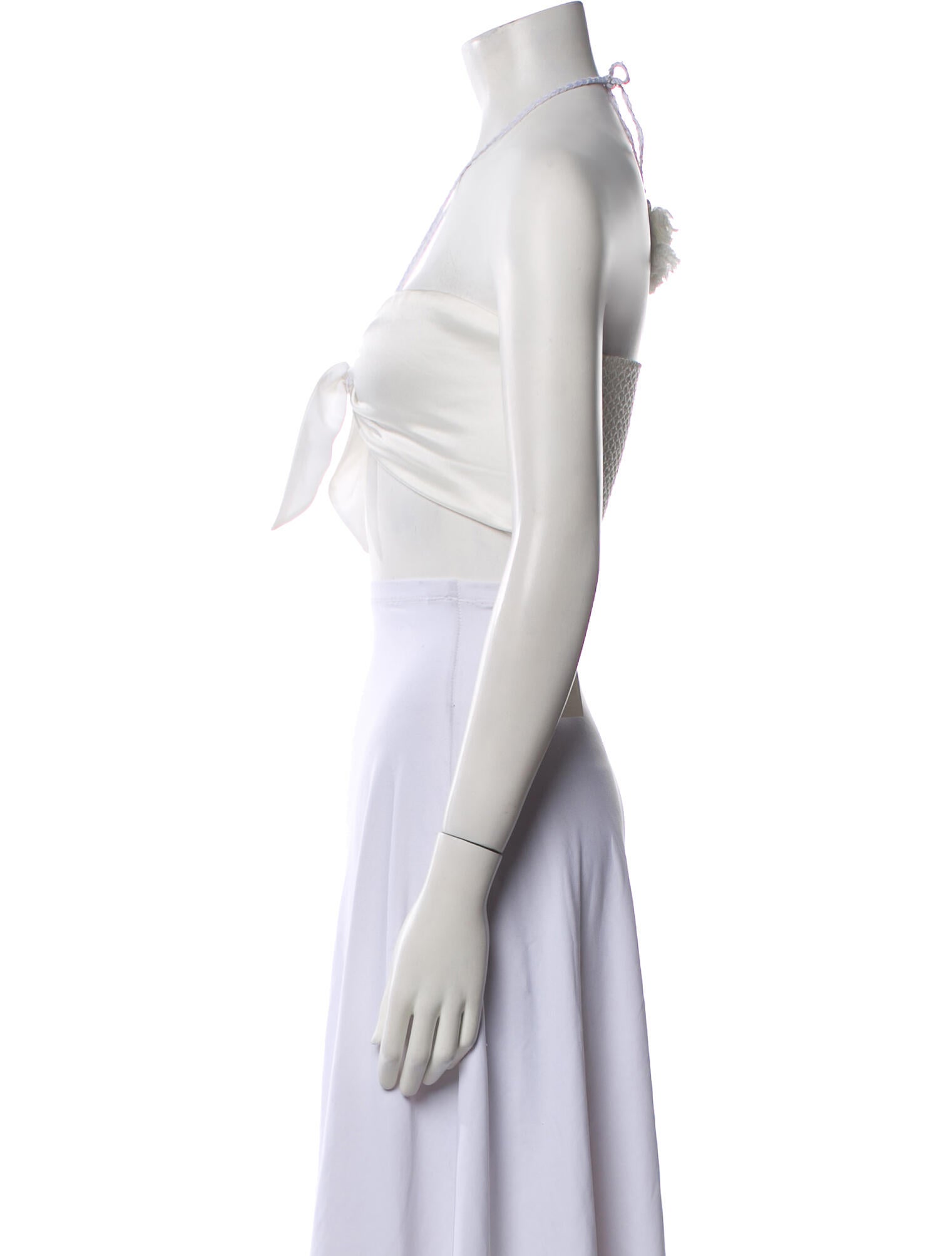 Alice + Olivia Halterneck Sleeveless Crop Top