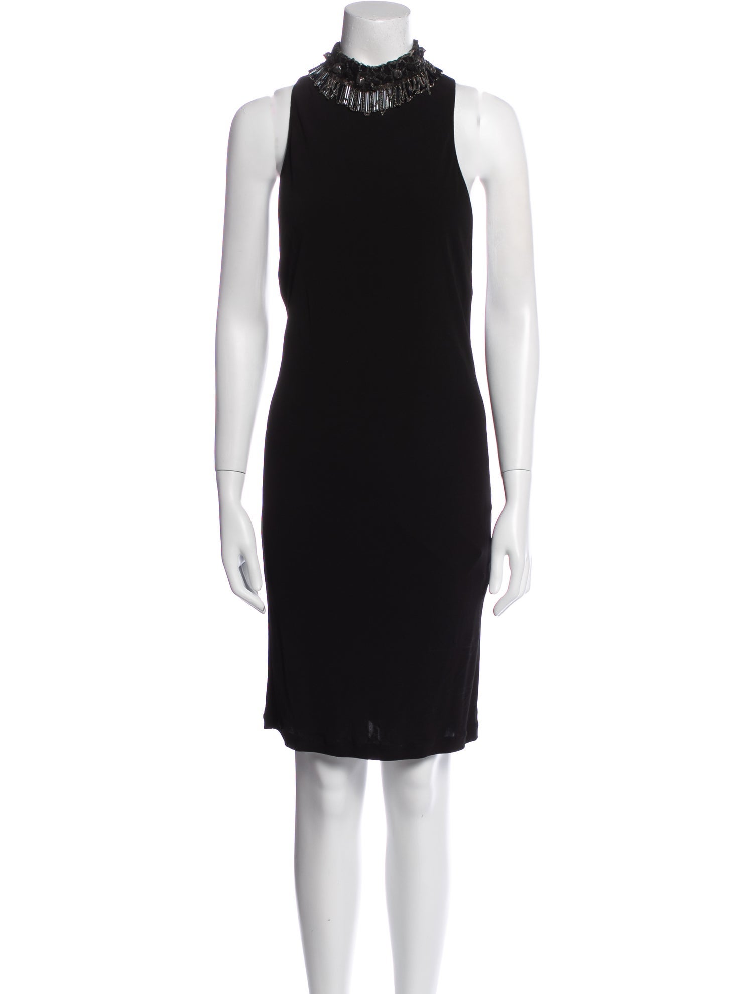 Alice + Olivia Mock Neck Knee-Length Dress