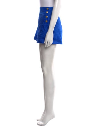 Alice + Olivia Linen Mini Shorts