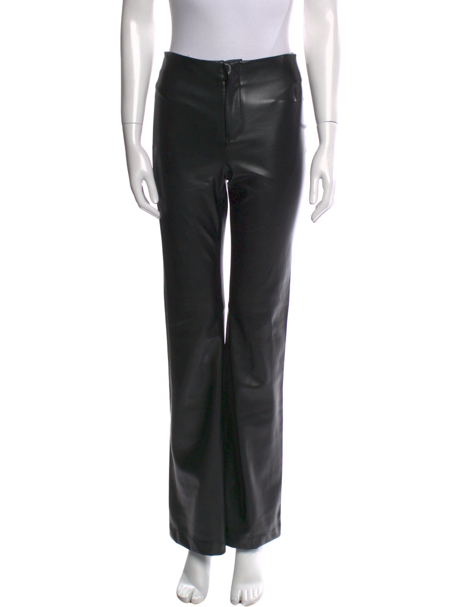 Alice + Olivia Leather Wide Leg Pants