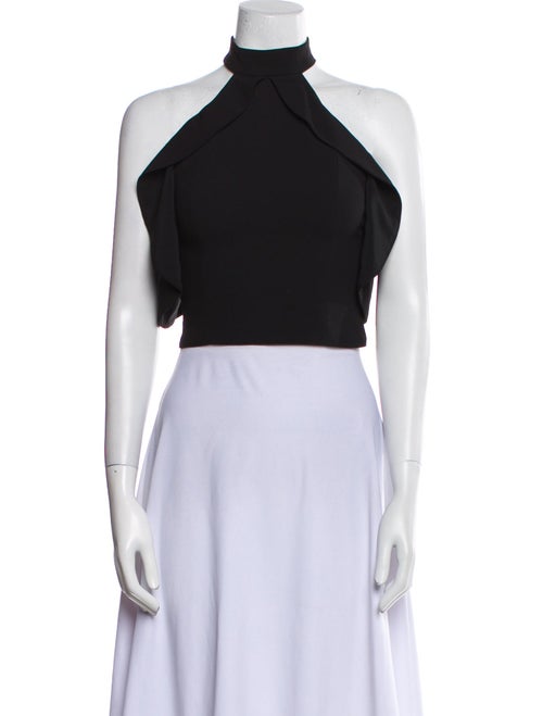 Alice + Olivia Halterneck Sleeveless Crop Top