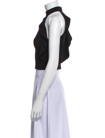 Alice + Olivia Halterneck Sleeveless Crop Top