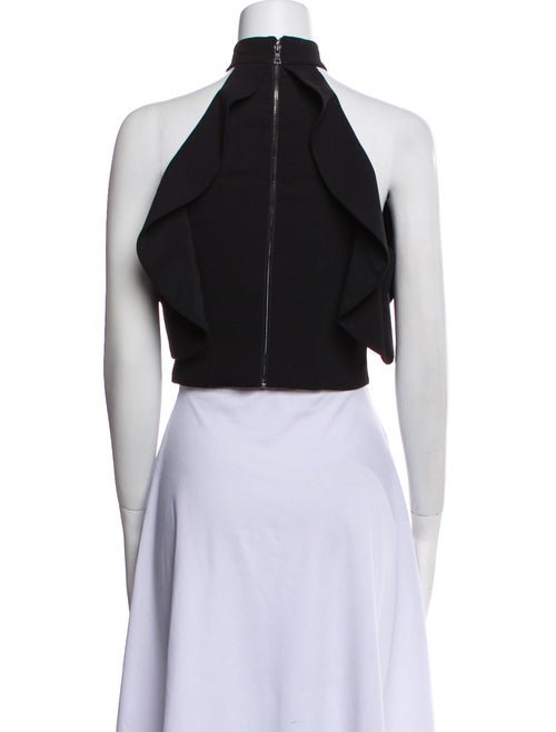 Alice + Olivia Halterneck Sleeveless Crop Top