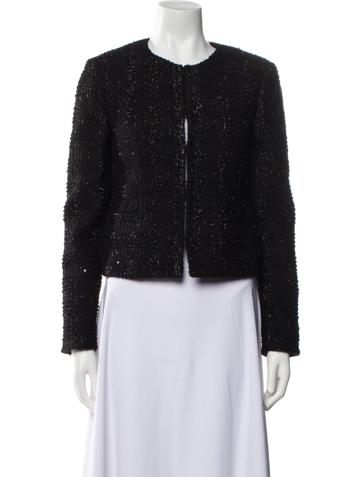Alice + Olivia Tweed Pattern Evening Jacket