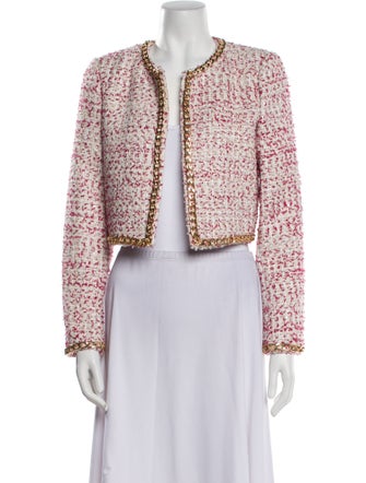 Alice + Olivia Tweed Pattern Evening Jacket