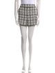 Alice + Olivia Plaid Print Mini Shorts