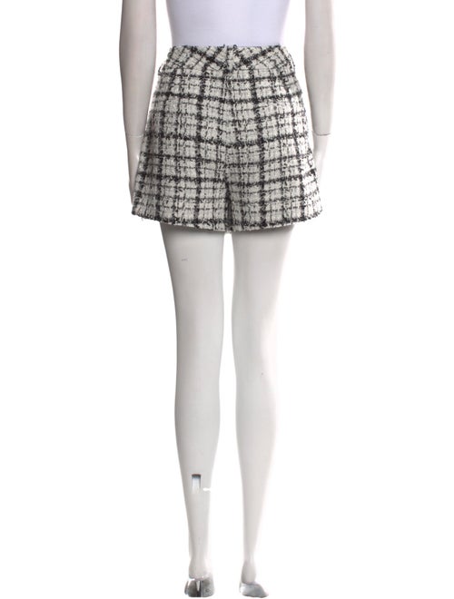 Alice + Olivia Plaid Print Mini Shorts