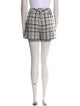 Alice + Olivia Plaid Print Mini Shorts
