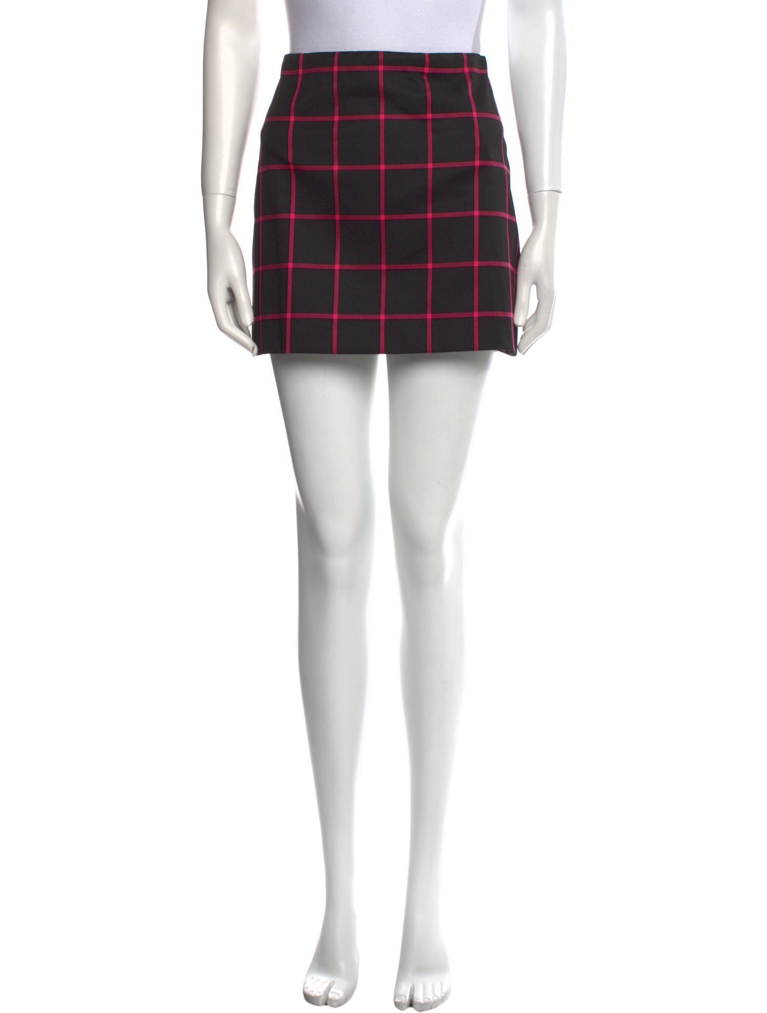 Alice + Olivia Plaid Print Mini Skirt w/ Tags